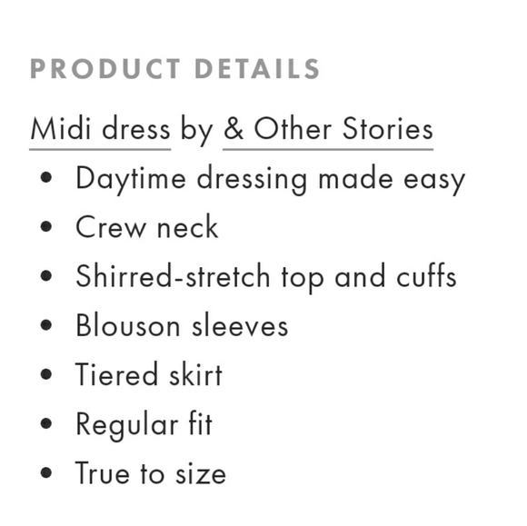 & Other Stories dress - Picture 4 of 5